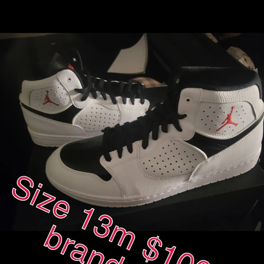 Jordan Red and White Retro Sneakers